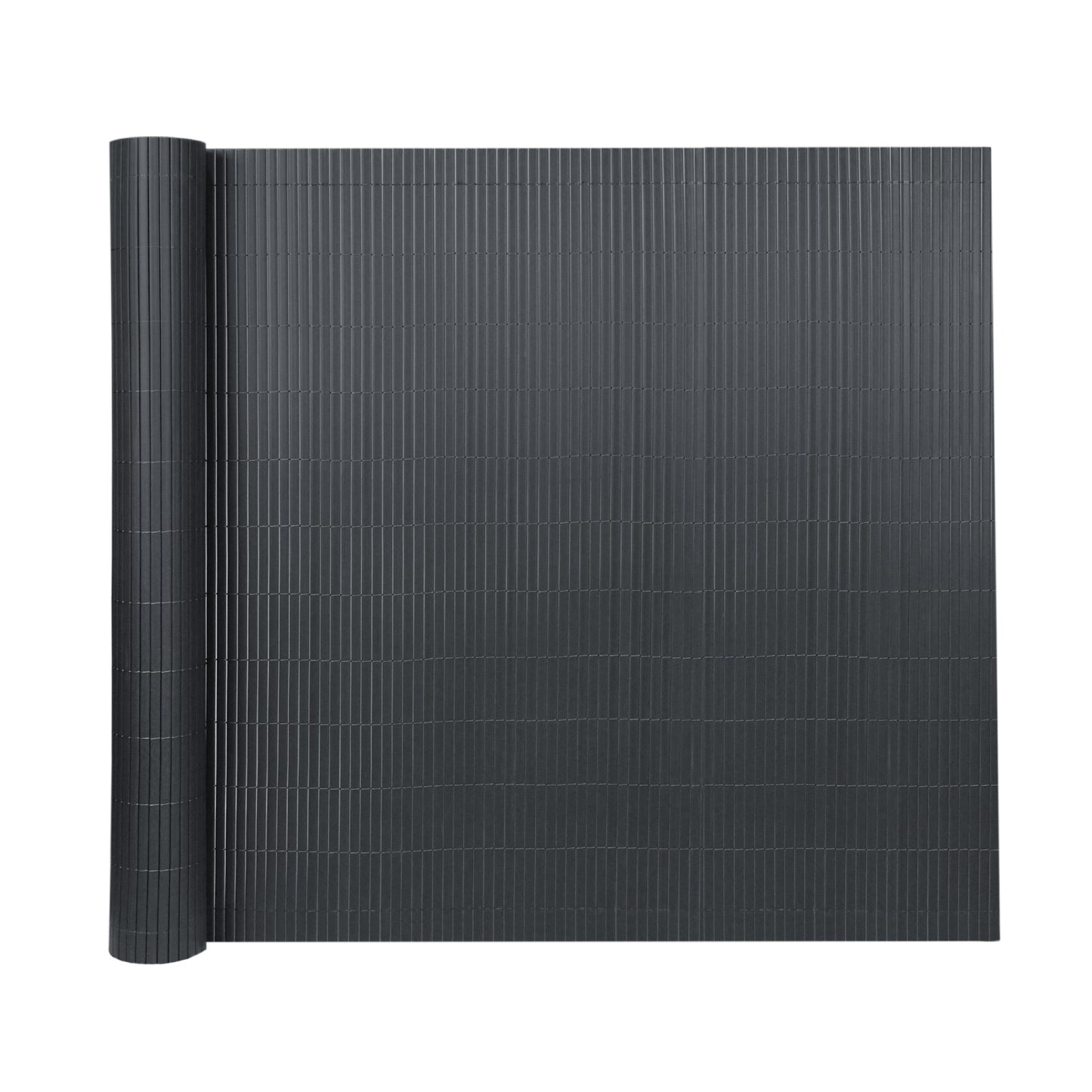 Recinzione decorativa da giardino in PVC a forma di W, schermo per la privacy per balcone con fascetta, antracite, altezza 80-200 cm, adatta per giardino e cortile