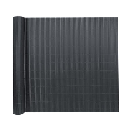 Recinzione decorativa da giardino in PVC a forma di W, schermo per la privacy per balcone con fascetta, antracite, altezza 80-200 cm, adatta per giardino e cortile