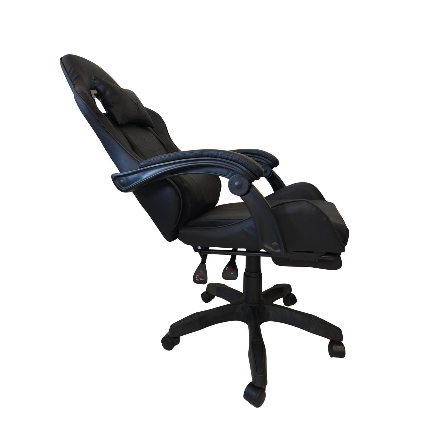 Sedia Poltrona Gaming Ergonomica con Schienale Regolabile Cuscino Lombare