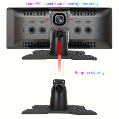 Autoradio da 9,3 pollici CarPlayer wireless per Android Auto, DVR integrato, monitor touch HD IPS, registratore a doppia lente, immagine retromarcia, uscita AUX FM, controllo vocale