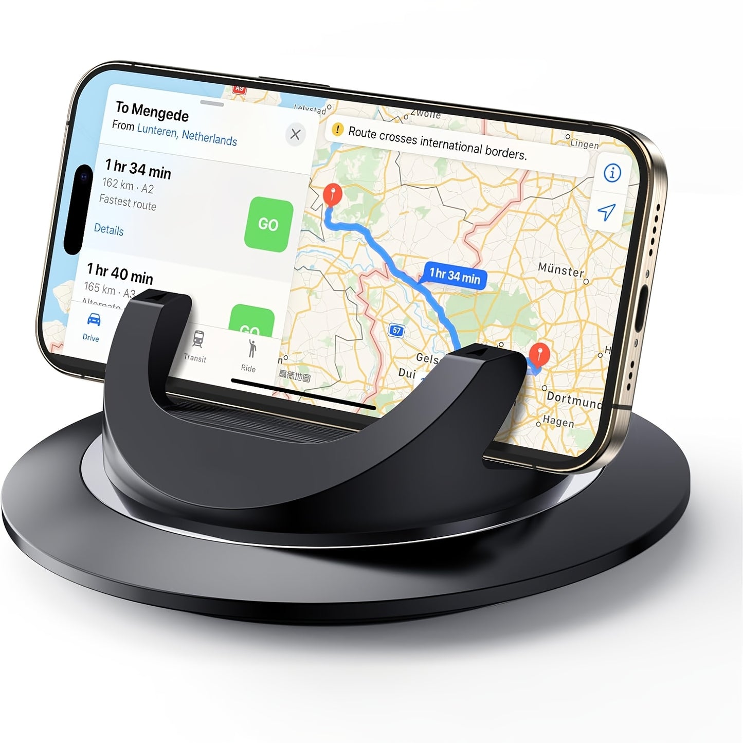 Supporto per telefono da auto, supporto per cellulare da auto, supporto per telefono da cruscotto, supporto per telefono da auto con rotazione a 360°, supporto per telefono a ventosa, tappetino per auto per cruscotti, supporto da scrivania antiscivolo per