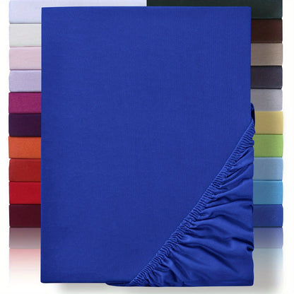 Lenzuolo con angoli 1 pz 100% cotone , 130 g/m², completamente in cotone con pannello cuscino da 30 cm, ipoallergenico, traspirante, adatto per camere da letto, dormitori e camere degli ospiti, biancheria da letto lavabile in lavatrice con angoli elastici