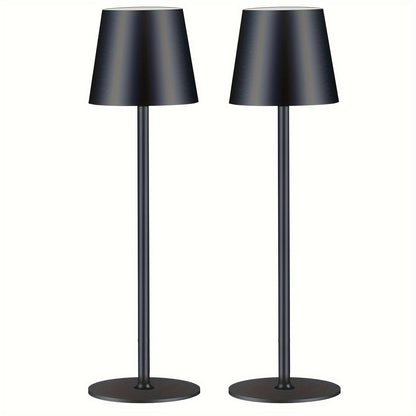 Set da 2/4 Lampade da Tavolo LED Senza Fili, 4000Mah Ricaricabile Luce Notturna Touch IPX7 Wireless Design Minimalista Per/Ristorante/Camera da Letto/Esterno