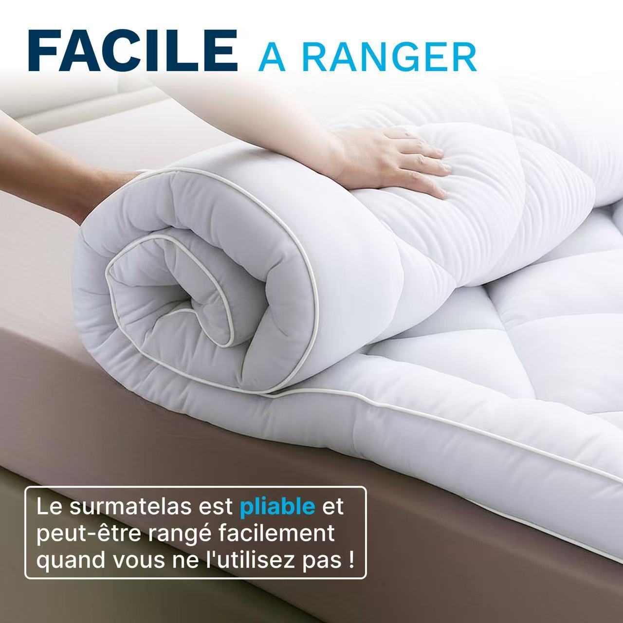 CATAVANA - Topper per Materasso Comfort - Varie Misure (80 X 200 Cm/ 90 X 200 Cm/ 140 X 190 Cm/ 140 X 200 Cm/ 160 X 200 Cm/ 180 X 200 Cm) - Microfibra Traspirante e di Alta Gamma - Imbottitura 800 G - Antiscivolo con Elastici - Ideale per 1 Persona/ 2 Per