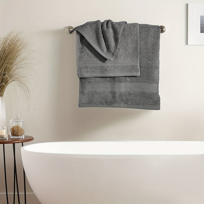 Confezione da 2 Asciugamani 100% Cotone 550gsm Extra Morbidi Super Assorbenti e Rapidi ad Asciare, Tovagliette per Mano o Ospiti, 30x50cm 50x100cm 70x140cm Disponibili in 9 Colori