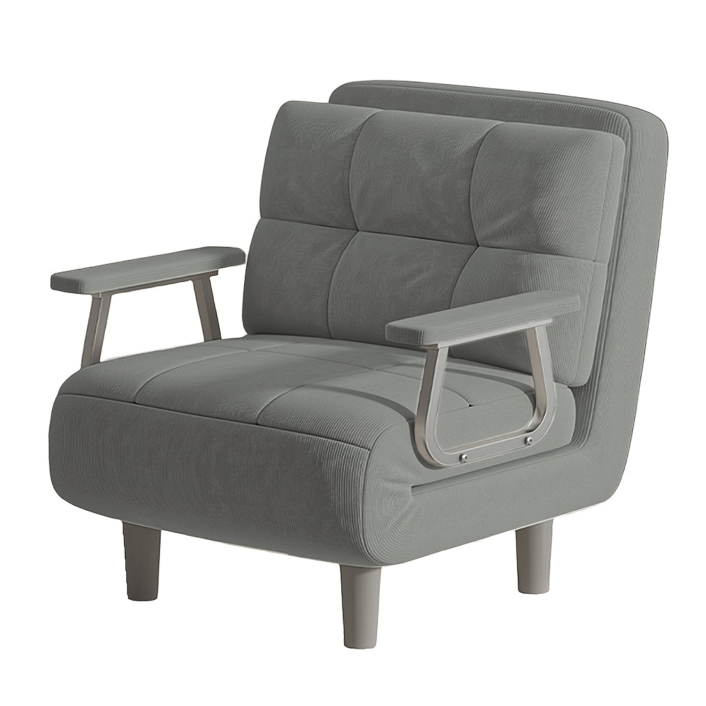 Poltrona Convertibile, Divano Letto e Sedia a Sdraio 3 in 1 con Cinque Posizioni Regolabili per Schienale e Cuscino Seduta, Realizzata in Tessuto Velluto a Coste. Perfetta per Camere da Letto, Soggiorni e Appartamenti