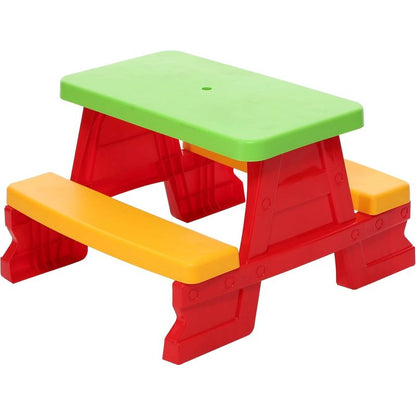 Gruppo di sedute per bambini da esterno - Tavolo da picnic con panche, resistente alle intemperie, vari colori