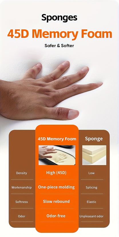 1 pezzo Poggiatesta Auto a Forma di U in Schiuma Memory a Temperatura Costante 45D, Cuscino per Collo Regolabile Meccanicamente a 360°, Design con Doppi Ganci per Uso Rimovibile su un Lato, Supporto Ergonomico per Dormire di Lato - Regalo 3 in 1 per Veico