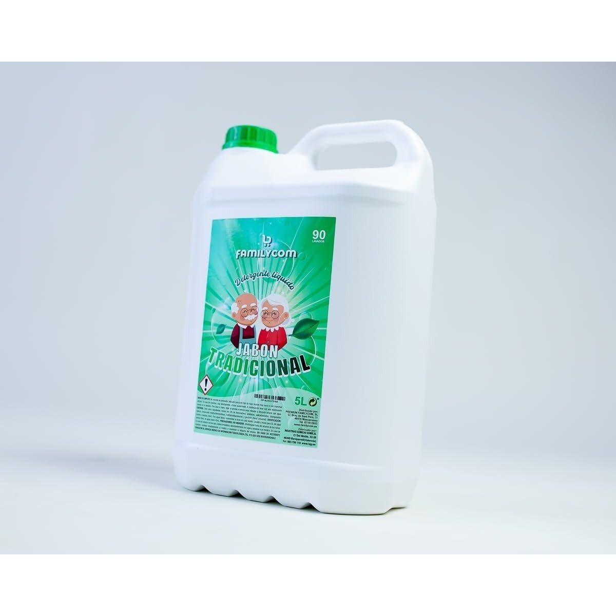 Detergente Liquido Professionale Tradizionale di Marsiglia 5L, Formula Concentrata per Biancheria Bianca e Colorata, 90 Lavaggi, Sapone Naturale per un Bucato Pulito e Cura