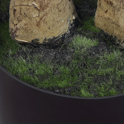 Albero di ulivo artificiale di 120/150/180/210 cm di altezza con frutti realistici e tronco in legno naturale, perfetto per l'arredamento moderno di casa, ufficio e soggiorno