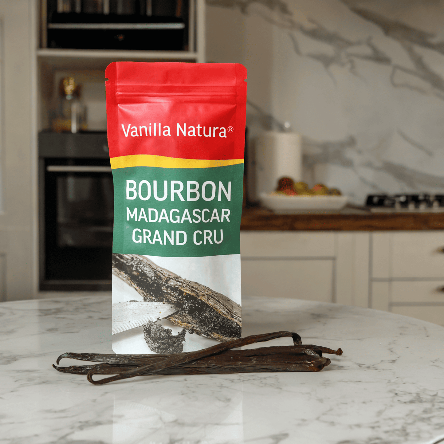 12 Baccelli di Vaniglia Grand Cru • Vaniglia di Qualità Extra Gourmet • Baccello Morbido e Carnoso • Busta Richiudibile - Conservazione a Lungo Termine • Selezione di Prestigio Vaniglia Natura