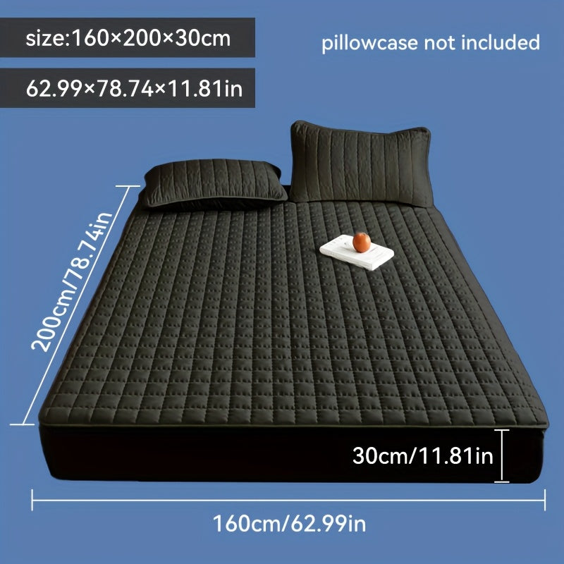 1pz Coprimaterasso Impermeabile, Lavabile in Lavatrice, Disponibile in Diverse Misure, Ultra Morbido e Confortevole Coprimaterasso Spesso, Adatto per Camera da Letto, Camera degli Ospiti, Protezione per Materasso d'Hotel (esclusi Cuscino e Federa)