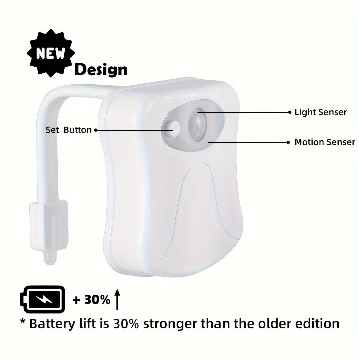 Setonr 1/2 pz Luce LED per WC a 16 Colori con Sensore di Movimento Umano, Luce Notturna per Interno Vasca WC, Regalo di Natale per Bagno