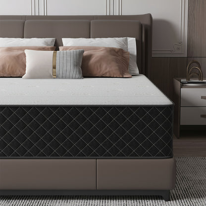 Materasso 140 x 200 cm - Durezza H3 Il letto contenitore ibrido a molle insacchettate e memory foam per supporto massimo e sollievo dalla pressione, Materasso da letto