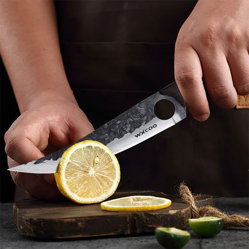 1 pz Coltello da disosso da cucina con fodero, coltello da frutta, coltello per sbucciare, coltello per frutta, verdura, pesce, carne, coltello da macellaio, coltello da taglio professionale, coltello da chef affilato, coltello da barbecue, coltello multi