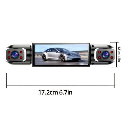 BCUOZ Kit Telecamera Auto 360° Panoramica 3/4 Lente 1080P Full HD, 1080P Anteriore e 720P Posteriore/Sinistra/Destra Copertura Totale, Display Quad-Screen, Super Visione Notturna, WDR, G-Sensor, Registrazione in Loop - Accessori Auto/Cam Dash Cam/Cassa Ne