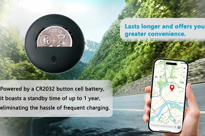 Localizzatore GPS compatibile con sistemi iOS e Android, Smart Locator magnetico, App integrata - Nessun costo aggiuntivo, Dispositivo anti-smarrimento globale adatto per animali domestici, bagagli e altro, Design di alta qualità con batteria CR2032 sosti