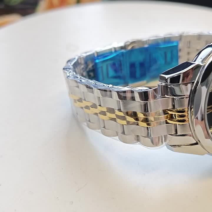 Orologio meccanico automatico di lusso per uomo di Dianpai, adatto per l'uso quotidiano casual, con design rotondo, calendario e lancette luminose, un regalo perfetto per uomini, senza batteria