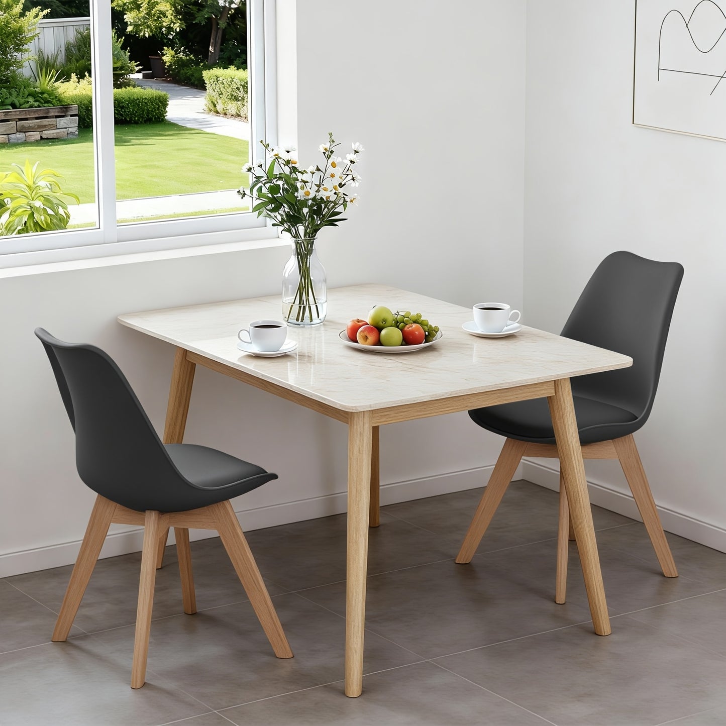 2/4 pezzi Sedia da pranzo Sedia da ufficio Sedia per visitatori Sedia da reception Sedia da design Sedia da cucina in legno