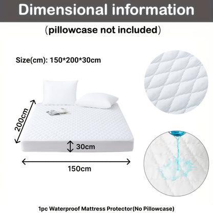 1pz Coprimaterasso Imbottito Spesso e Impermeabile - Coprimaterasso Ultra Morbido e Confortevole, Adatto per Camere da Letto, Dormitori, Decorazioni per la Stanza, Camere degli Ospiti e Hotel (Esclusi i Federe)