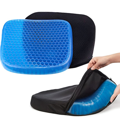 Cuscino Gel Anti Decubito Ergonomico Traspirante Sedute Prolungate, Cuscino in Gel Anti Decubito a Nido D'ape Cuscino per Auto Cuscino Posturale