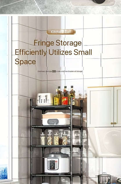 Scaffalatura verticale versatile a 6 ripiani per riporre oggetti in casa, adatta per cucina, bagno e camera da letto. Facile da montare e utilizzabile in più scenari., Scaffale autoportante