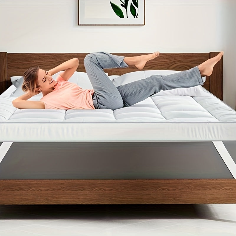 Coprimaterasso Mr.Tree 10 CM, Ultra-Morbido e Traspirante per un Comfort di Sonno Tutto l'Anno, Facile da Lavare in Lavatrice, Accessorio per la Biancheria da Letto Ipoallergenico