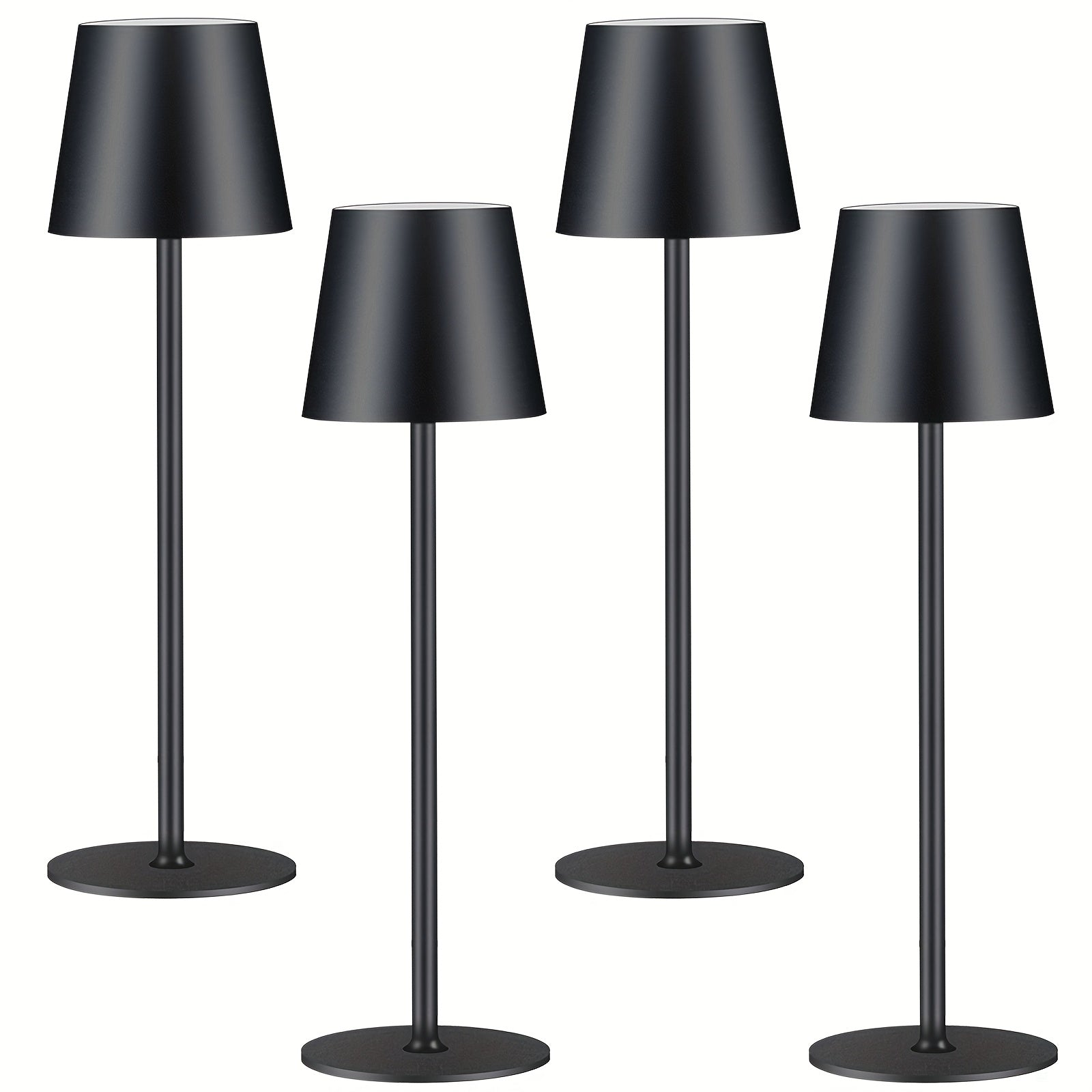 Set da 2/4 Lampade da Tavolo LED Senza Fili, 4000Mah Ricaricabile Luce Notturna Touch IPX7 Wireless Design Minimalista Per/Ristorante/Camera da Letto/Esterno