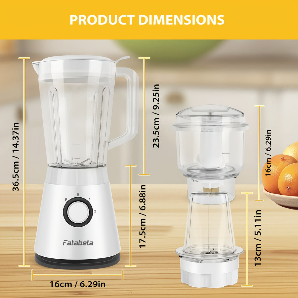 Frullatore di grande capacità da 1500ML, Robot da cucina 3-in-1, Tritatutto per carne, Frullatore per succhi per cucina domestica e verdure, Succo sano per la casa, Smoothie, Sorbetto, Milk Shake, Frappè