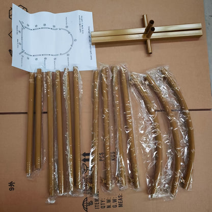 Supporto ad arco da 1,8 m/2 m/2,2 m in metallo per cerimonia di nozze e decorazioni per baby shower, supporto ad arco per fondale da 6 piedi/6,6 piedi/7,2 piedi, telaio ad arco fai da te dorato per interni/esterni, cornice fotografica ad arco