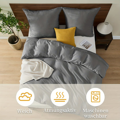 Set copripiumino in flanella di di alta qualità, copripiumino e federa 100%, regalo di Natale, copripiumino invernale confortevole, tecnologia a setole morbide 135 X 200 cm