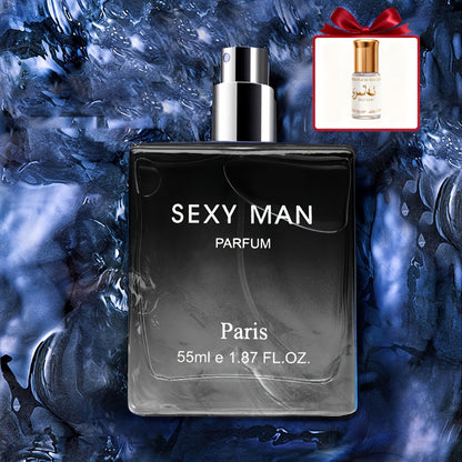 Profumo da uomo 55ml+3ml, Parfum Herren, Colonia con note legnose, Latte, Agrumi, Ebano, Emana un profumo da gentiluomo, a lunga durata, Perfetto per appuntamenti, feste e regali, Regali di San Valentino