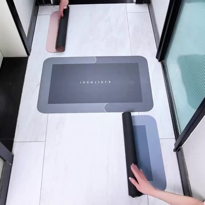 Tappetino da Bagno in Diatomite Super Assorbente - Asciugatura Rapida, Antiscivolo e Assorbente, Morbido e Comodo, Adatto per Bagno, Doccia, Lavanderia, Camera da Letto, Soggiorno, Ingresso, Cucina e Bagno Camper