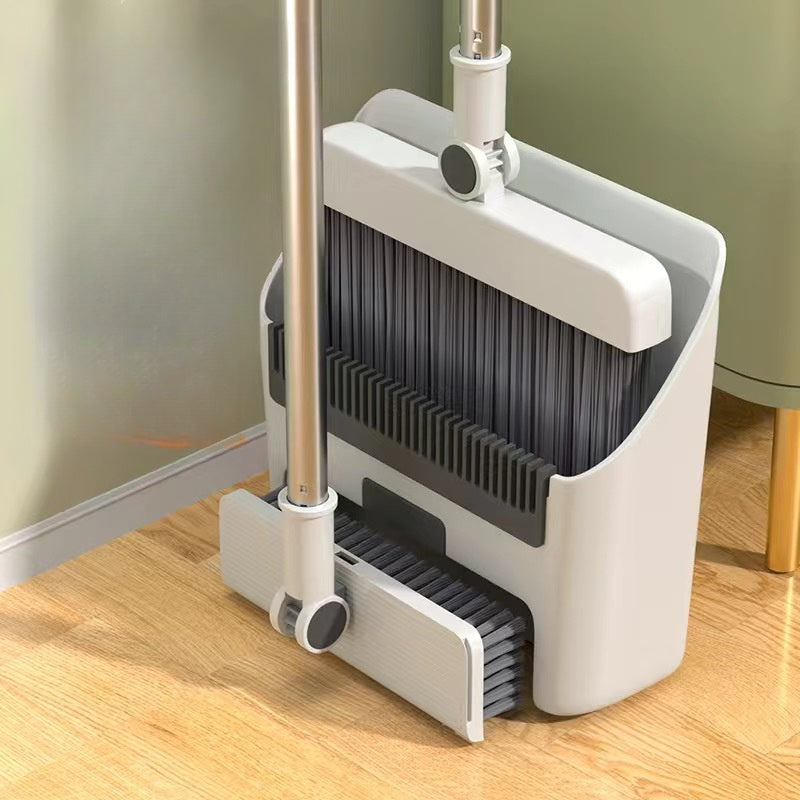 Kit di pulizia per la casa 3-in-1: Scopa a setole morbide, paletta e set di spazzole - Antiaderente, ideale per casa, ufficio, scuola, dormitorio - Regalo di Natale perfetto, spazzola per la pulizia