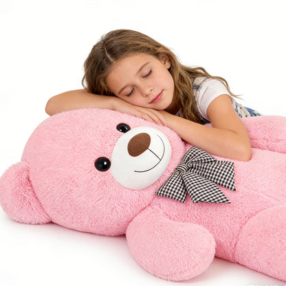 Orsacchiotto Gigante 109,22 cm Peluche Animale di Peluche Simpatico Orsacchiotto a Grandezza Naturale per Bambini Fidanzata Morbido Orsetto di Peluche per Compleanno San Valentino Anniversario Natale