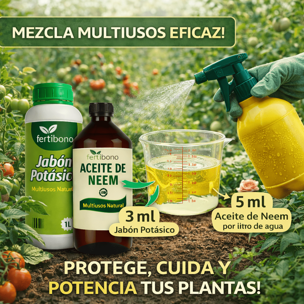 JaboNeem - Sapone al potassio con olio di cocco e di neem - 1L + 250ml - Soluzione multiuso - 100% biologico