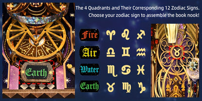 1 pezzo Puzzle 3D, Modello Zodiacale Fatto a Mano. Questo Kit di Assemblaggio Presenta Stili Decorativi con Modelli di Elementi Come i Dodici Segni Zodiacali, Troni, Serpenti e Fenici. È una Decorazione Accogliente per Micro-Uffici Domestici, un Adorno Pe