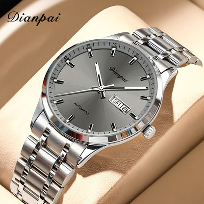 Dianpai Orologio meccanico automatico da donna, sofisticato ed elegante, con un design sportivo casual e alla moda, perfetto come regalo di compleanno