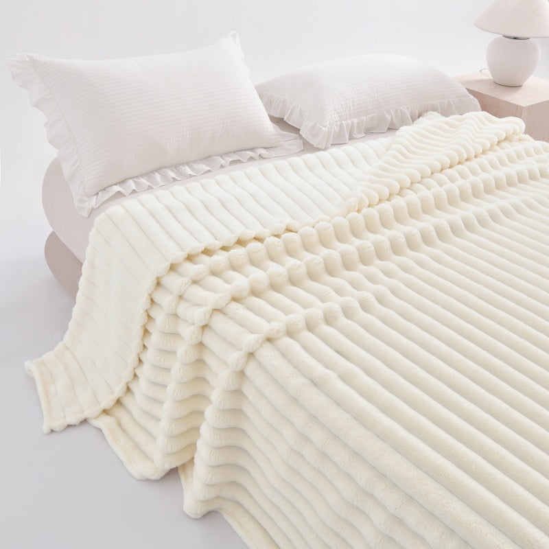 [Magazzino Locale] Trapunta di Lusso, Set Piumone Misura Queen e King, Coperta Morbidissima e Soffice, Traspirante e Leggera, Copriletto per Tutte le Stagioni, Coperta Plaid Multifunzionale per Divano, Ufficio, Viaggio, Estetica Arredo Stanza, Regalo per