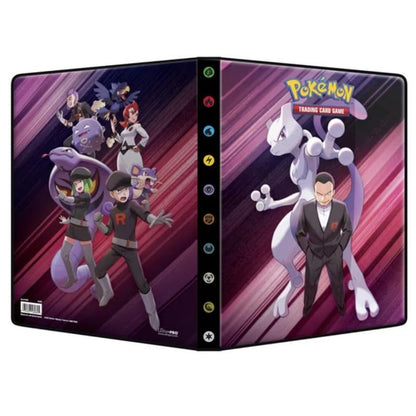 Pokémon KP10: Rivali Eterni – Portafoglio da 9 Tasche | Contiene 126–252 Carte | Album Ufficiale in Design Cremisi e Viola