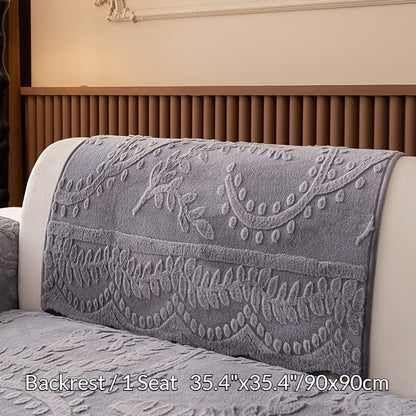 1 Copridivano in Peluche con Stampa Leopardata - Spesso, Caldo, Fintartan, Adatto agli Animali Domestici e Antiscivolo, Protezione per Divano per Soggiorno, Camera da Letto, Ufficio, Adatto a Diverse Dimensioni di Divano, Copridivani per Soggiorno
