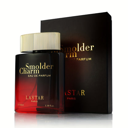 LASTAR Colonia Uomo Ambery e Speziata, Eau De Parfum Intenso con Accordo di Toffee e Legno d'Ambra, Fonde il Cardamomo Vibrante con Accordi di Toffee, Infuso con Legno d'Ambra, Fragranza Elegante e Potente di Lunga Durata. 100ml, Regalo per Natale/Capodan