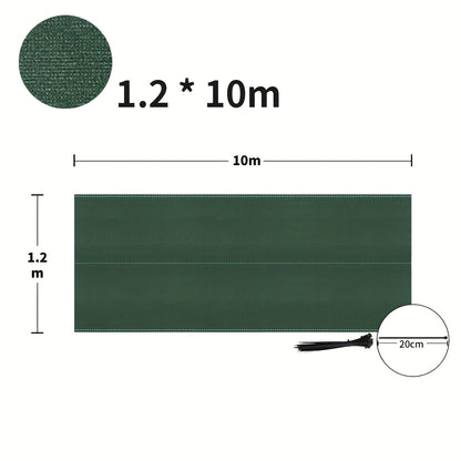 Rete Ombreggiante per Privacy 150g/m² in HDPE con Fascette, Ideale per Tennis, Balcone e Giardino