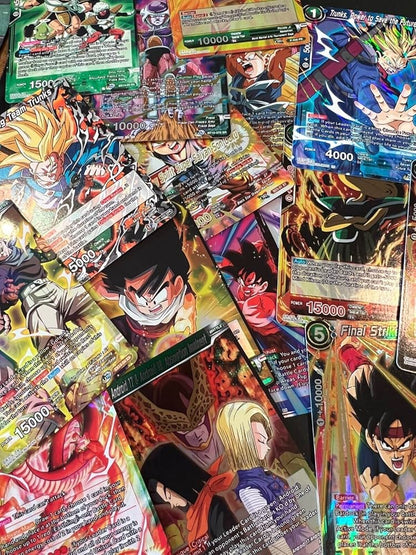 Bandai Dragon Ball 50 Carte Inglesi, Incluse 3 Carte Olografiche