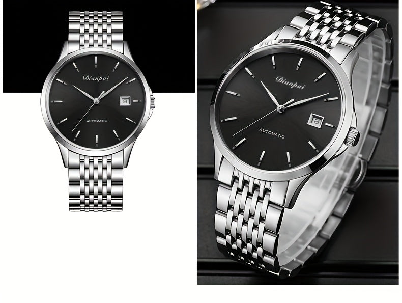 Orologio da polso da uomo automatico meccanico di lusso sottile sportivo con calendario per il Giorno del Ringraziamento