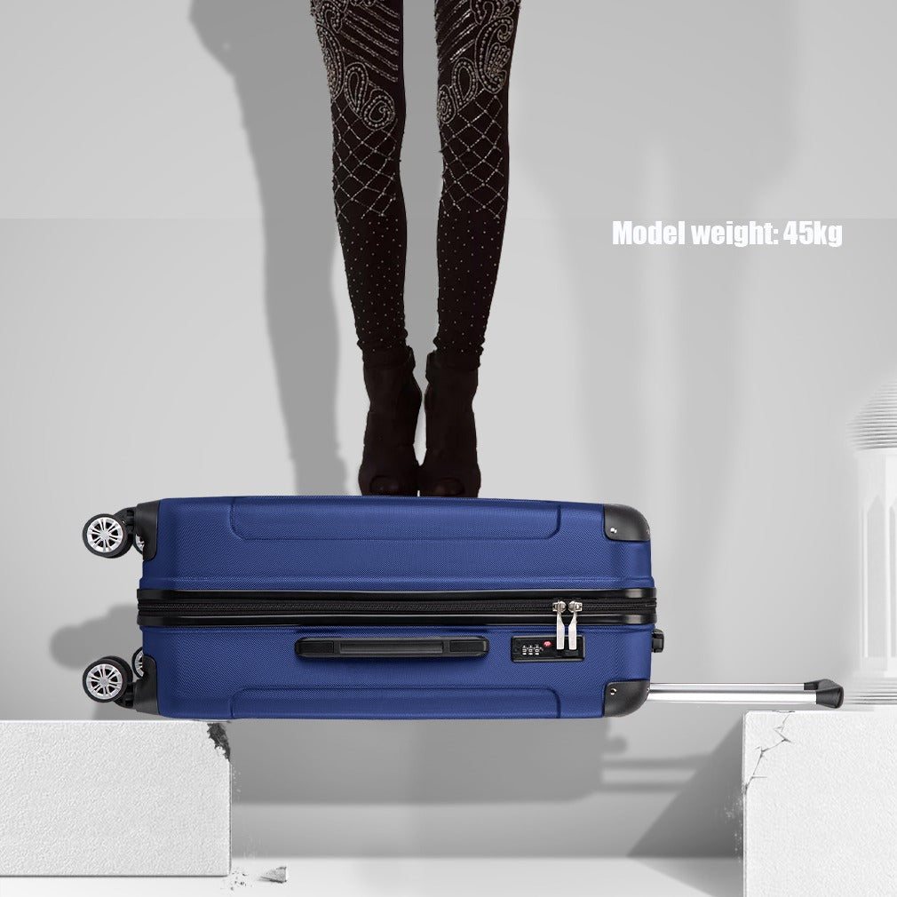 Valigia da imbarco 55x35x20cm a guscio rigido in ABS con trolley da viaggio, bagaglio a mano da cabina, 33L, regalo per Black Friday, Giorno del Ringraziamento, Natale