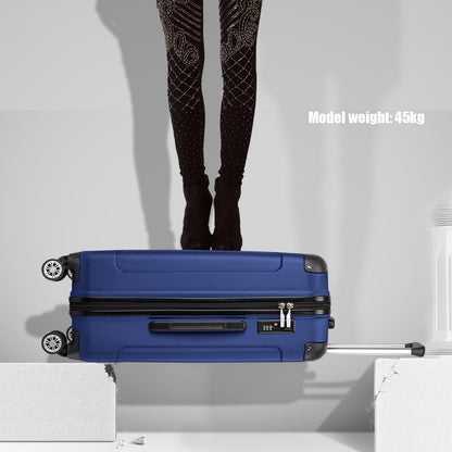 Valigia da imbarco 55x35x20cm a guscio rigido in ABS con trolley da viaggio, bagaglio a mano da cabina, 33L, regalo per Black Friday, Giorno del Ringraziamento, Natale