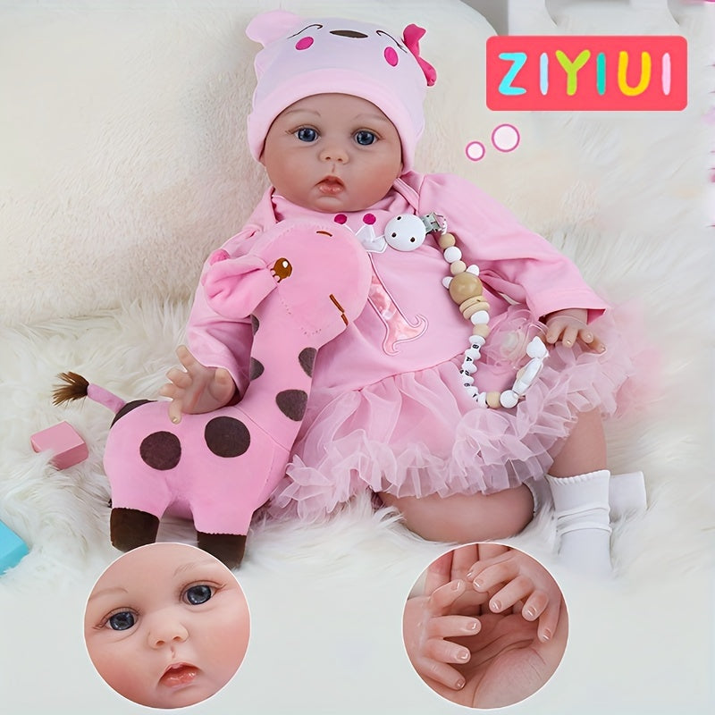 Bambola Reborn Bambina Piccola Bambola Neonata Carina in Vinile Morbido, Giocattolo per Bambini, Regalo di Natale, Regalo per Feste, Regalo di Compleanno