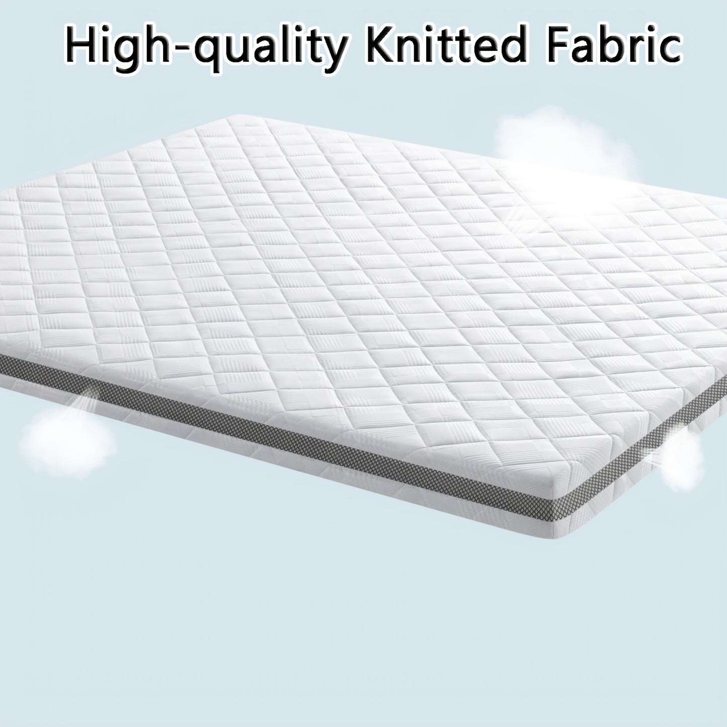 Bedstory Gel Topper H3/H4 H5/H6 Realizzato con Nucleo in Schiuma Fredda Alta 7.5 cm, Rivestimento Traspirante in Rete 3D, Comodo Topper per Materasso per Letti a Scomparsa e Letti/Divani Letto Scomodi 80X200 90X200 100X200 120X200 140X200 160X200 180X200