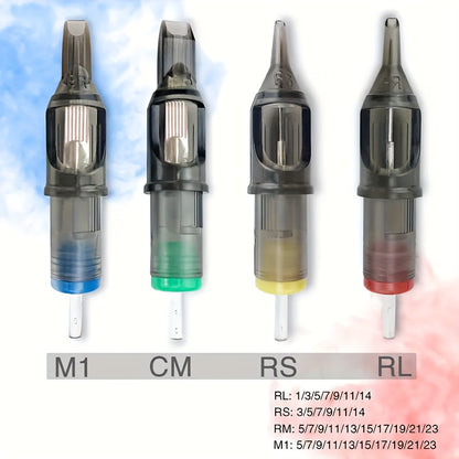 50 Aghi per Tatuaggi Poseidon Assortiti in Varie Misure, Incluse Tipi Round Liner, Shader e Magnum, Disponibili in Opzioni Curve e Rotonde